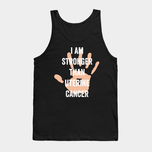 uterine cancer survivor - peach ribbon awareness month - gynecological cancer Tank Top by Merchpasha1